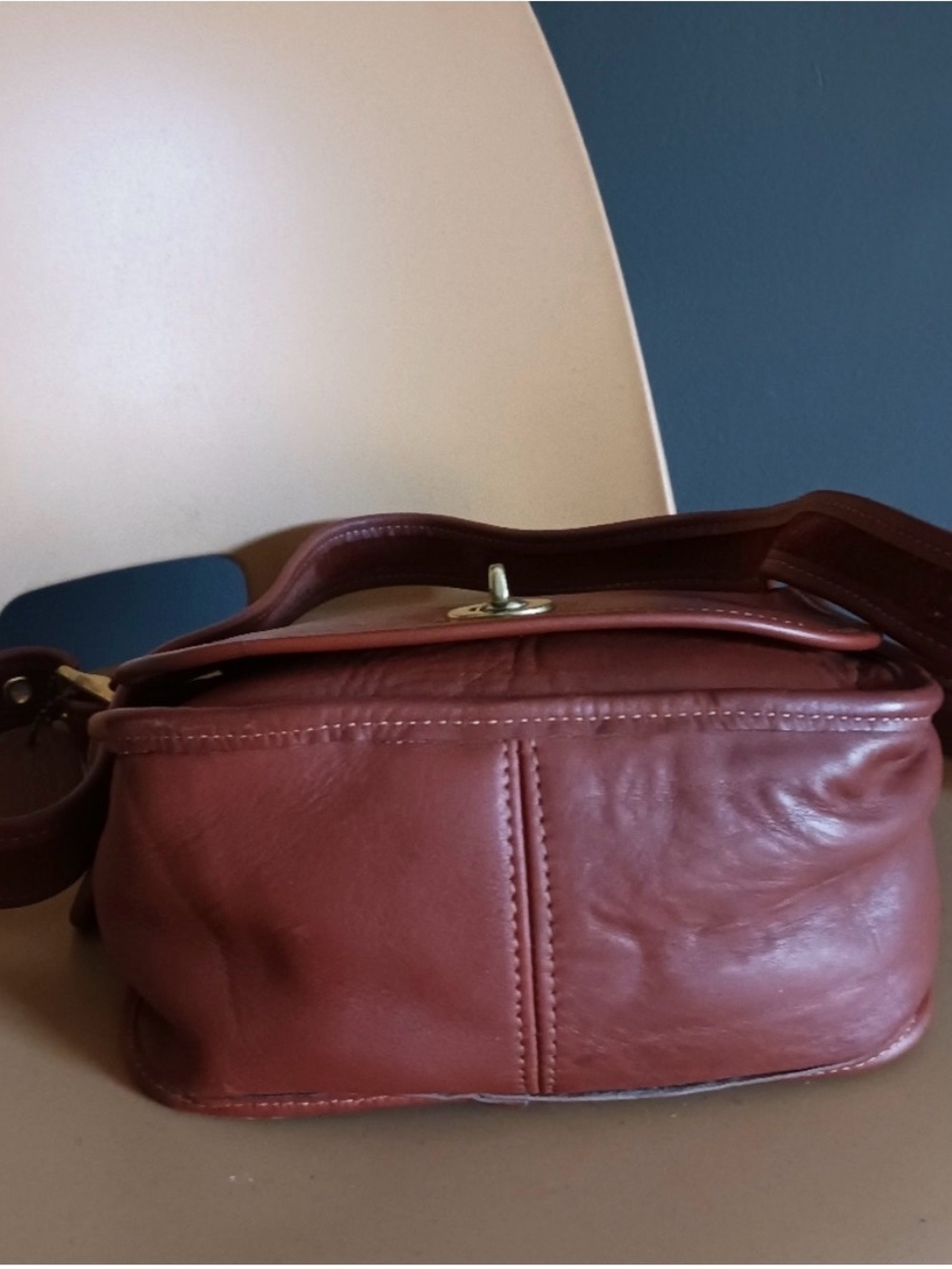 Rare Vintage Coach Leather Crossbody Trail Bag - Picture 10 of 12